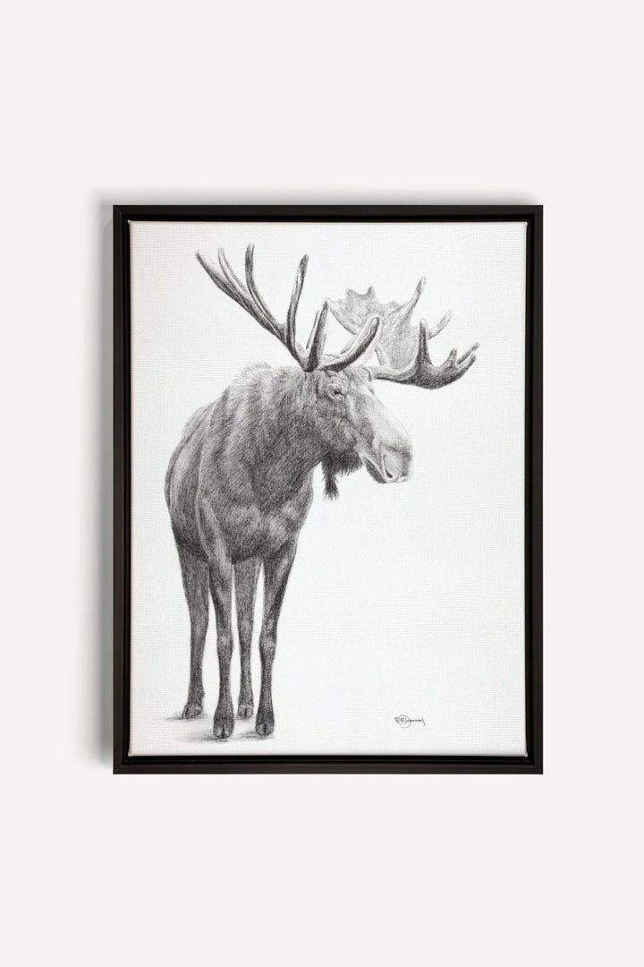 Standing Moose, canvas print - LE NID atelier