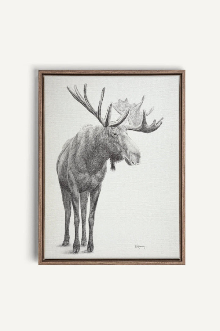 Standing Moose, canvas print - LE NID atelier