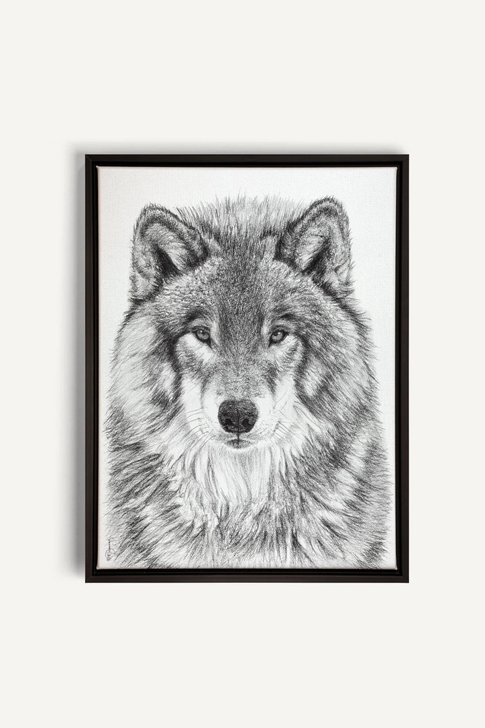 The Wolf Portrait, canvas print - LE NID atelier