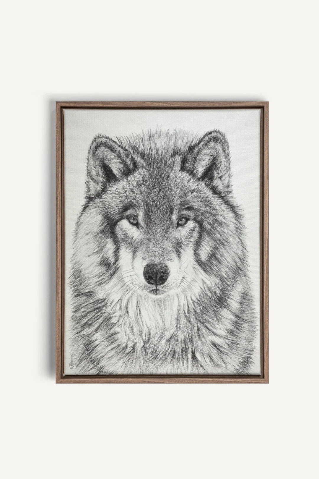 The Wolf Portrait, canvas print - LE NID atelier
