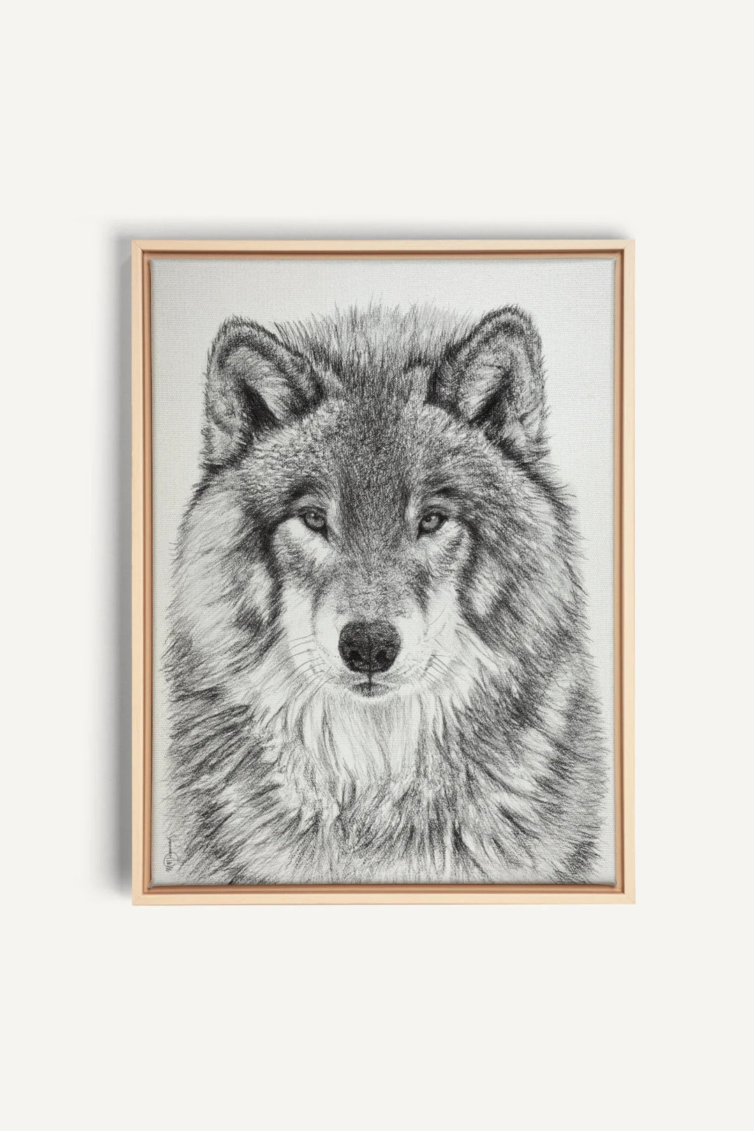 The Wolf Portrait, canvas print - LE NID atelier