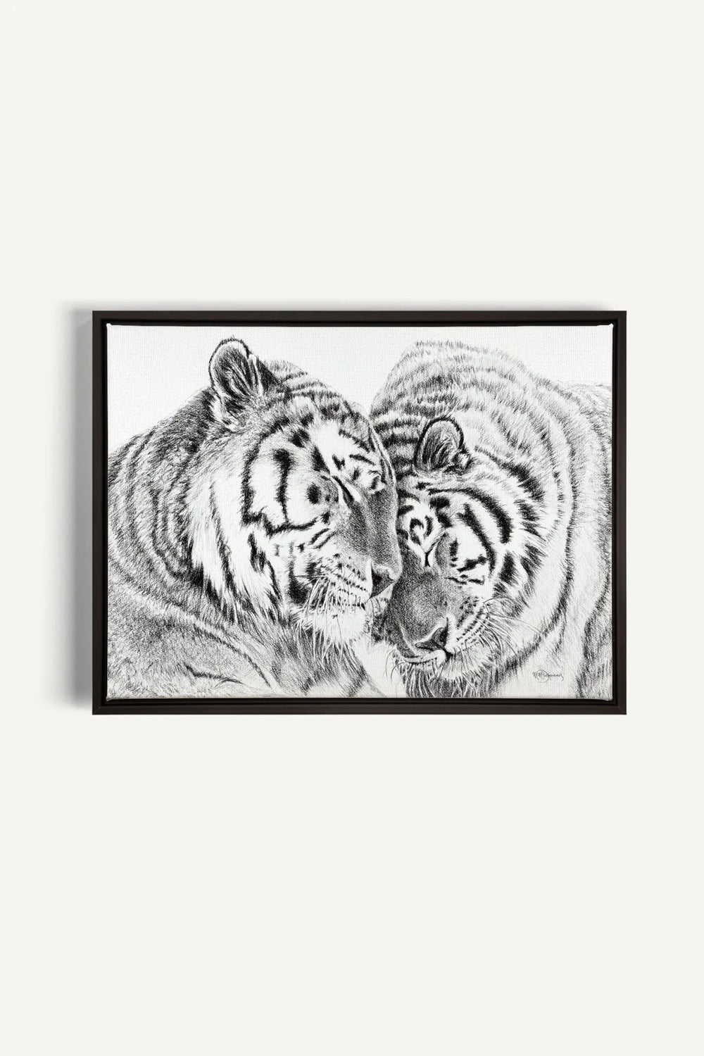 Tigers Amur Tigers collaboration with La Fondation du Zoo de Granby, canvas print - LE NID atelier