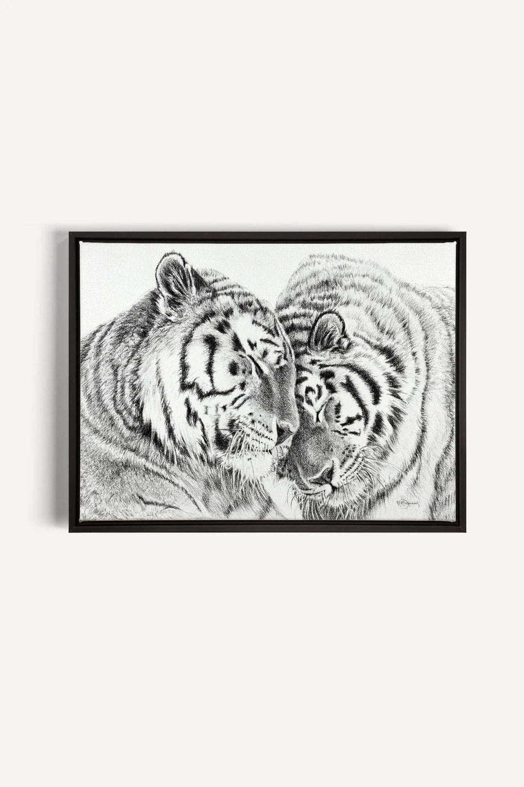 Tigers Amur Tigers collaboration with La Fondation du Zoo de Granby, canvas print - LE NID atelier