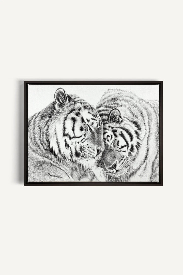 Tigers Amur Tigers collaboration with La Fondation du Zoo de Granby, canvas print - LE NID atelier