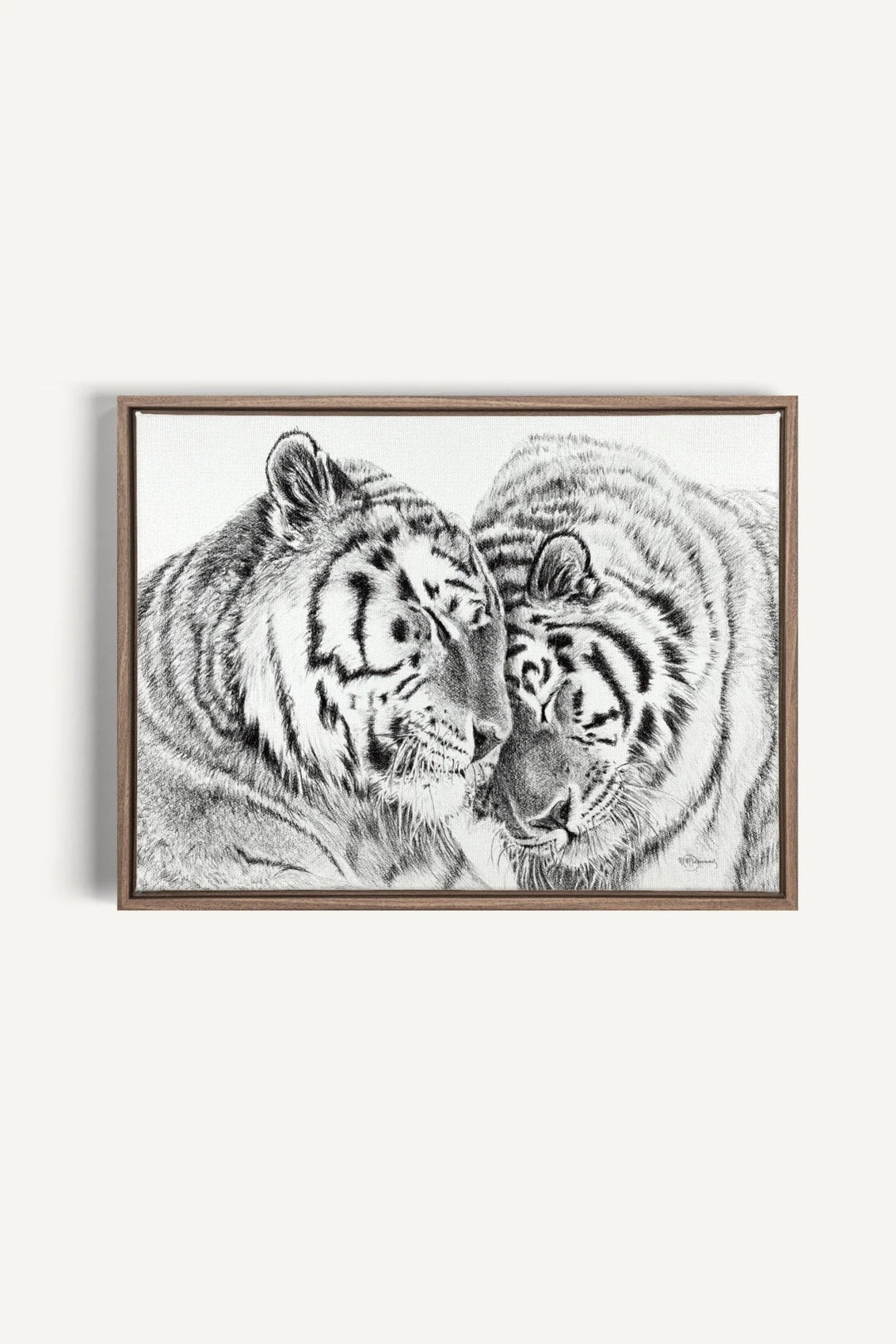 Tigers Amur Tigers collaboration with La Fondation du Zoo de Granby, canvas print - LE NID atelier