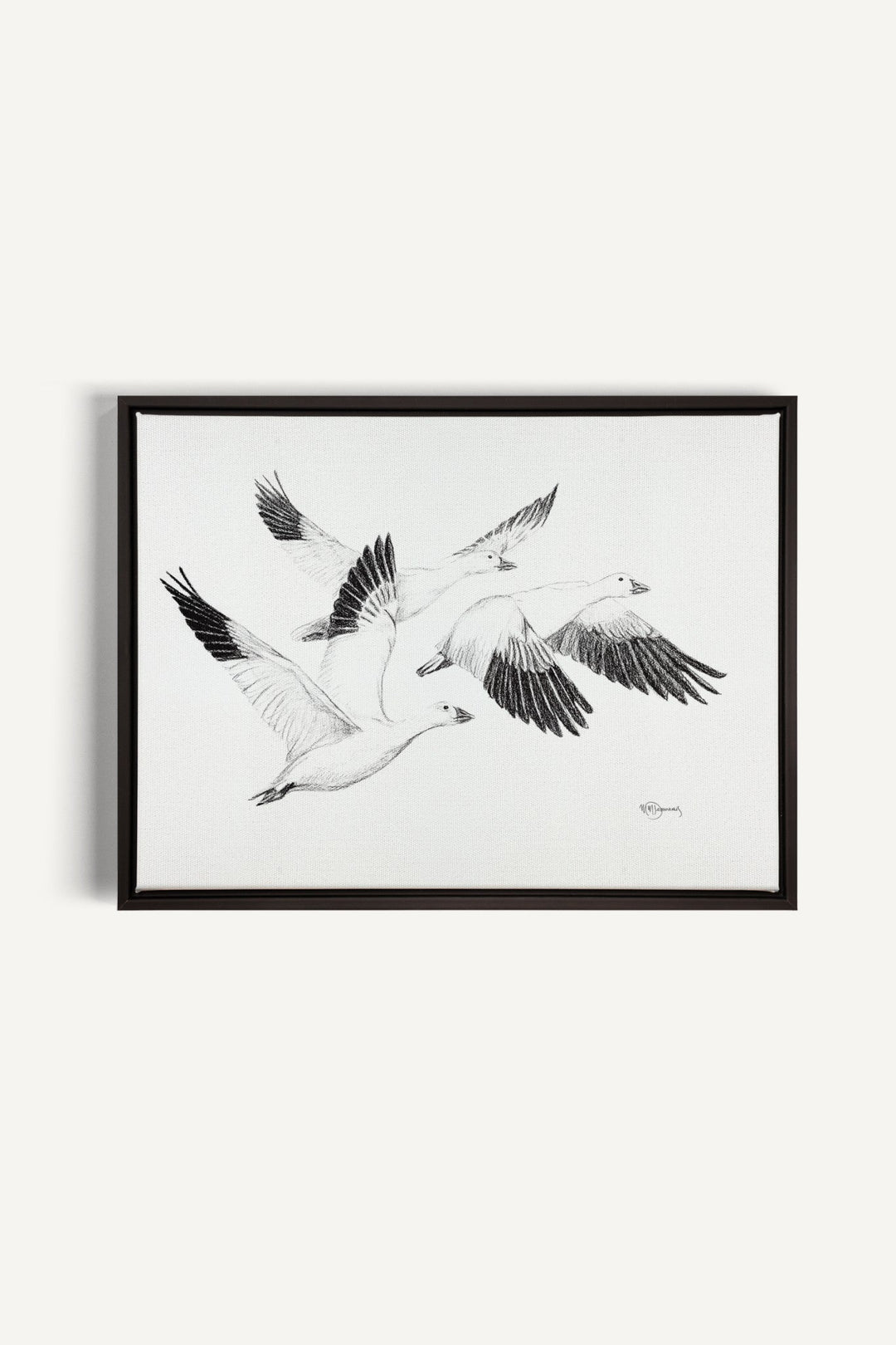 White Geese, canvas print - LE NID atelier
