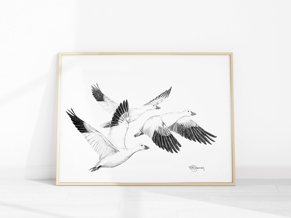 White Geese - Print - LE NID atelier