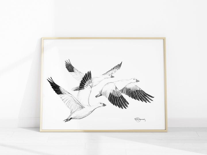 White Geese - Print - LE NID atelier