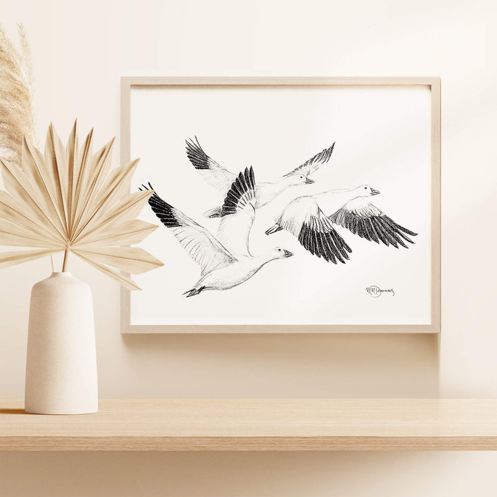 White Geese - Print - LE NID atelier