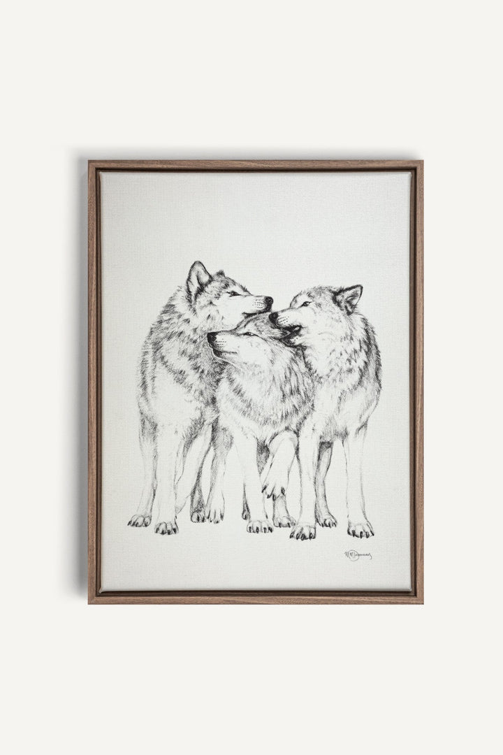 Wolf Pack, canvas print - LE NID atelier