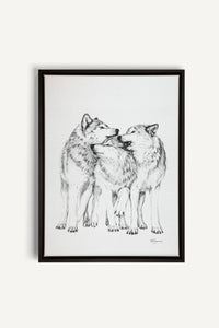 Wolf Pack, canvas print
