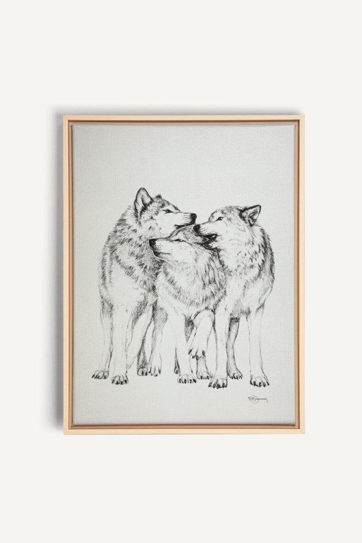 Wolf Pack, canvas print - LE NID atelier