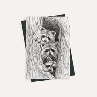 3 ratons dans un arbre - carte de souhaits