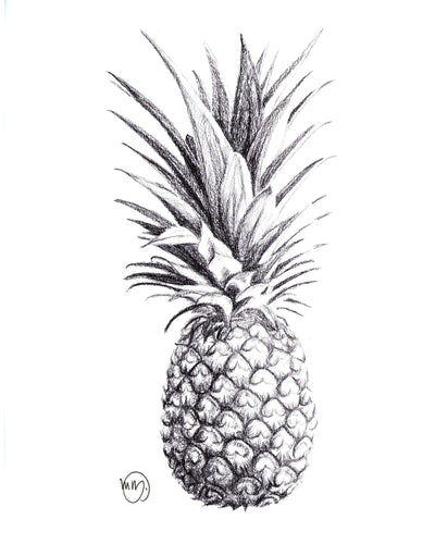 Affiche Ananas - Illustration