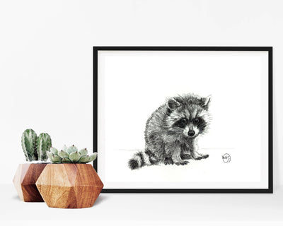 Adorable Baby Raccoon - LE NID atelier