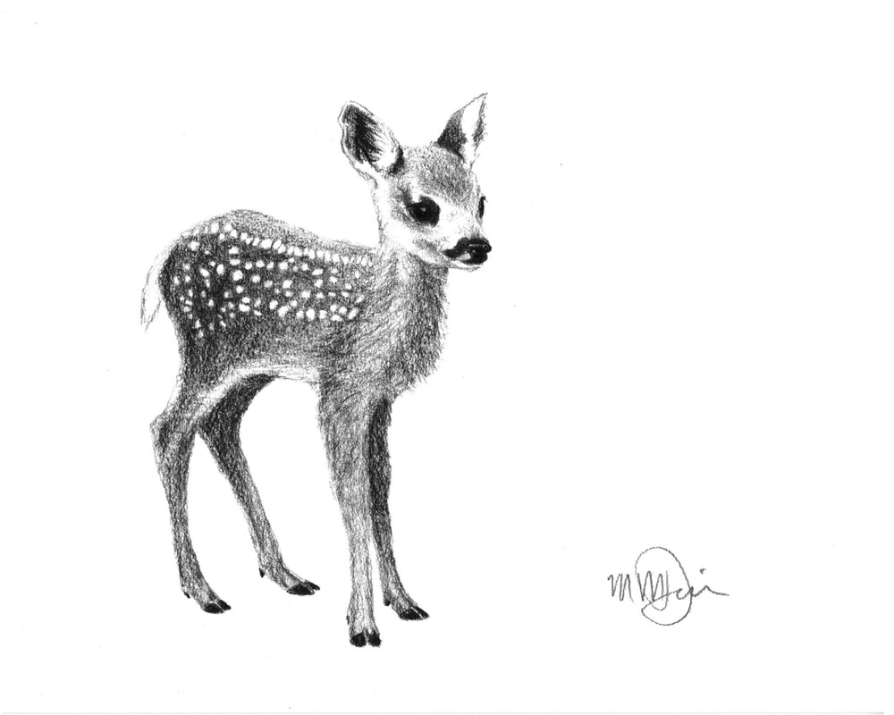 Baby Deer Greeting Card - LE NID atelier