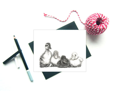 Baby ducklings Greeting Card - LE NID atelier