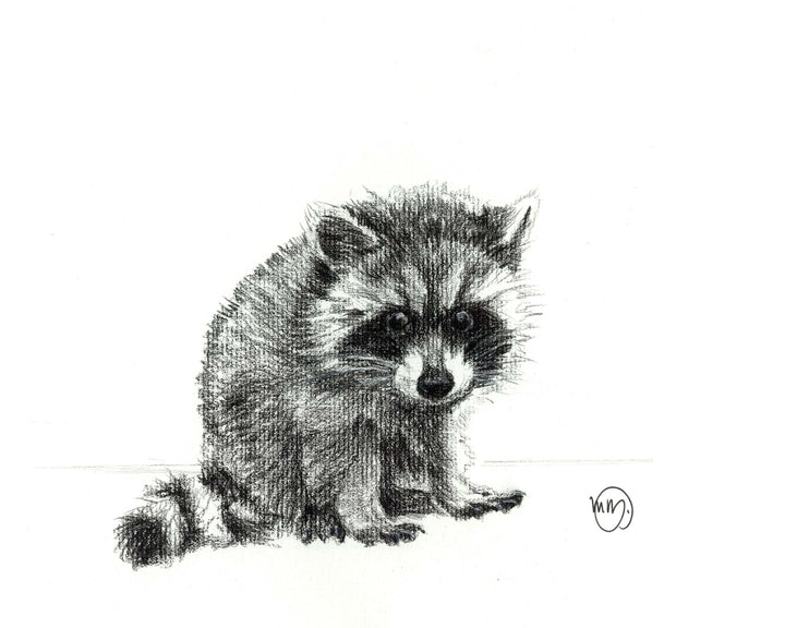 Baby Raccoon Greeting Card - LE NID atelier