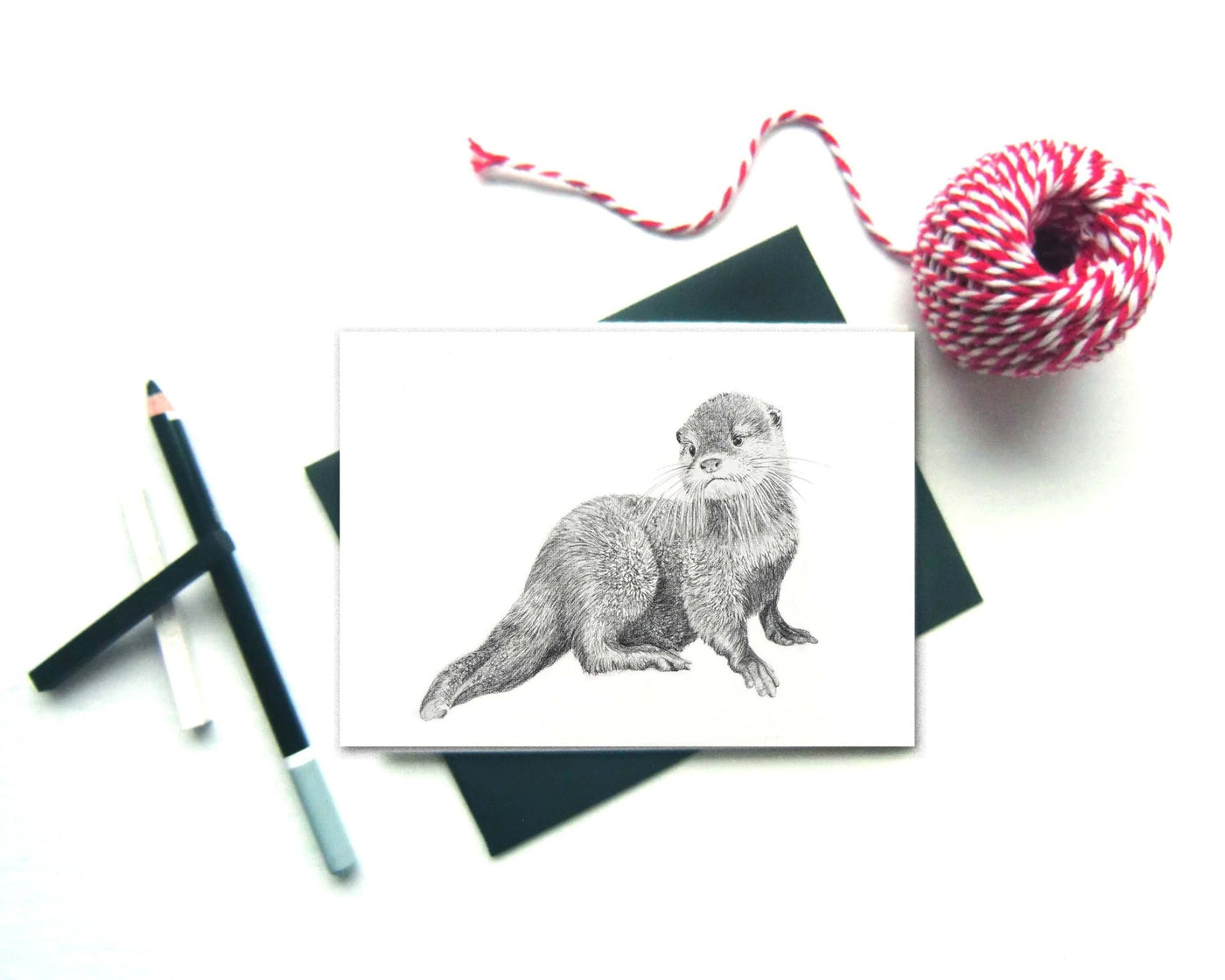 Cute Baby Otter Greeting Card - LE NID atelier