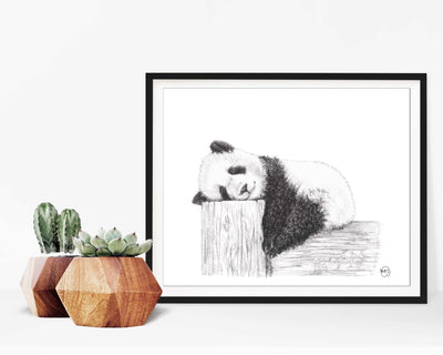 Cute sleeping Panda - LE NID atelier