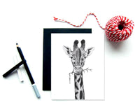 Girafe - Carte de souhait