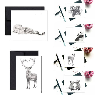 Greeting Cards Bundle - 6 greeting Cards for 20 - LE NID atelier