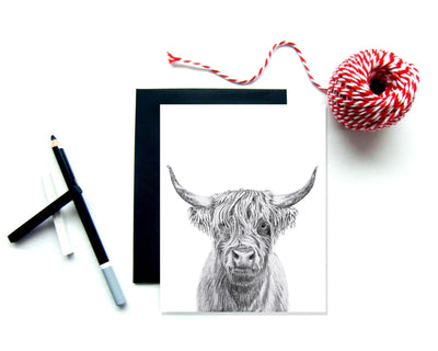 Highland Cow Greeting Card - LE NID atelier