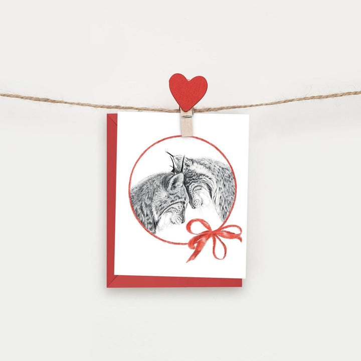 Lynx in Love - Valentines day Greeting Card - LE NID atelier