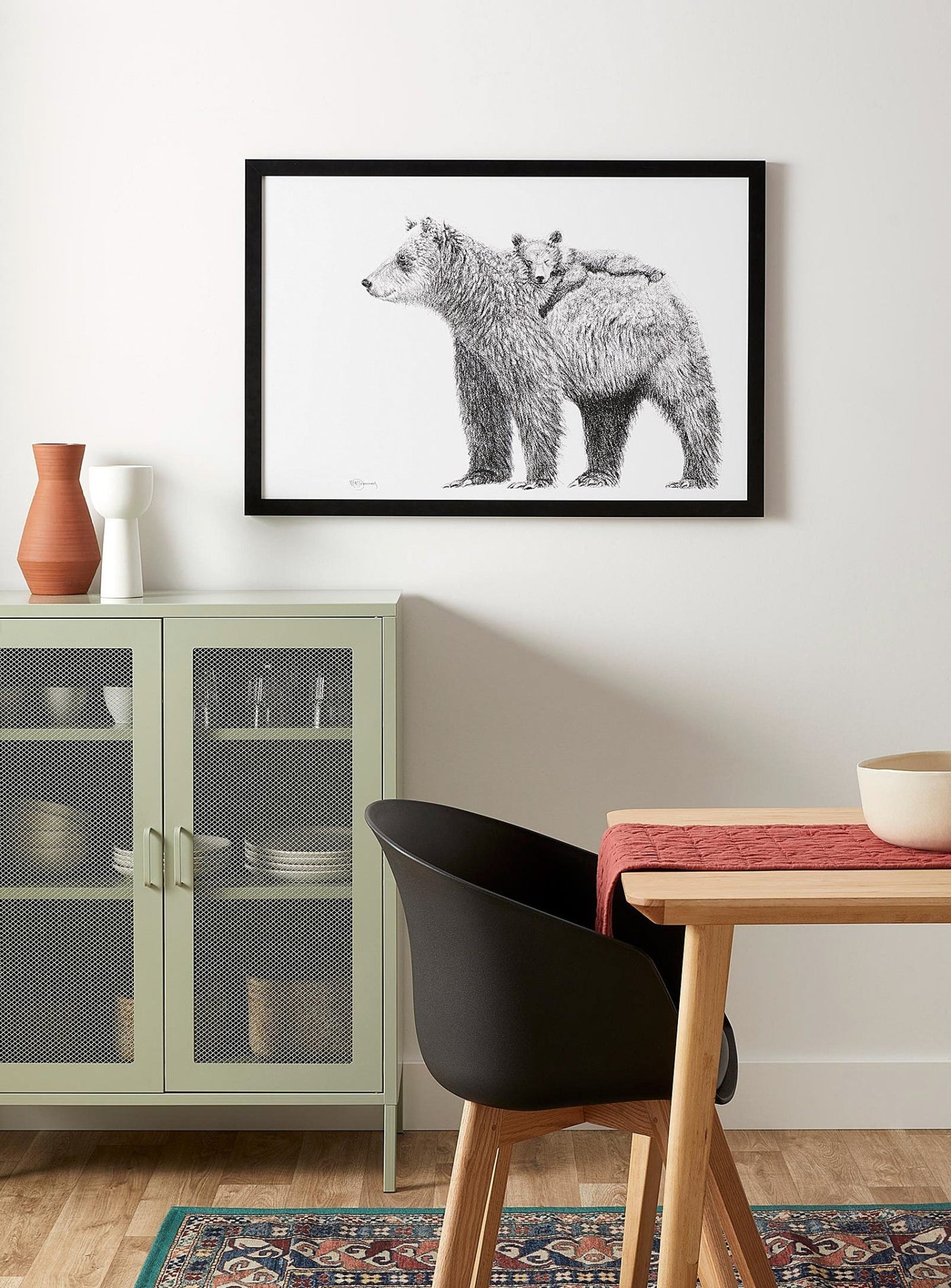 Mother Bear and cub - "Social Animal" Collection - LE NID atelier