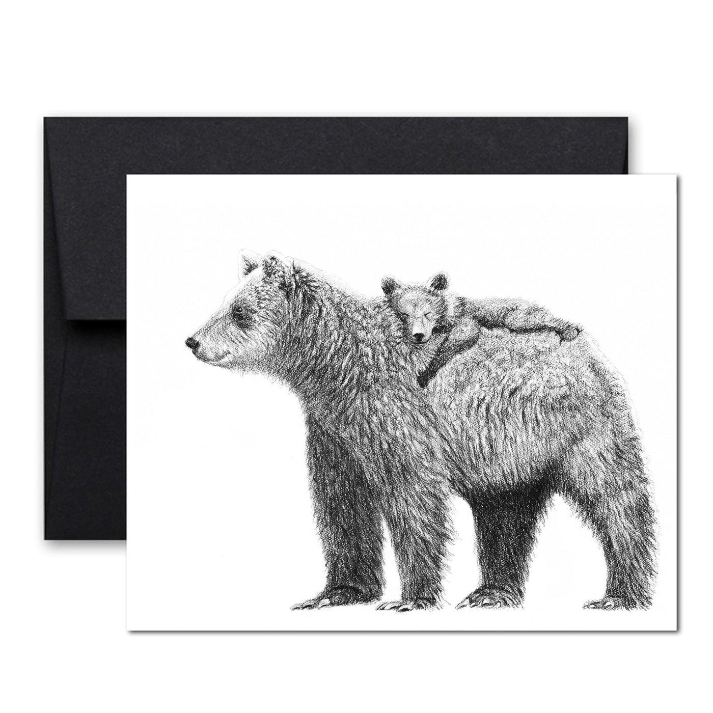 Mother Bear with Cub Greeting Card - LE NID atelier
