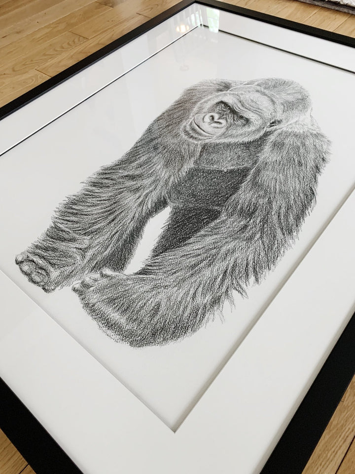 ORIGINAL ARTWORK - Gorilla - From the Zoo de Granby Collaboration - LE NID atelier