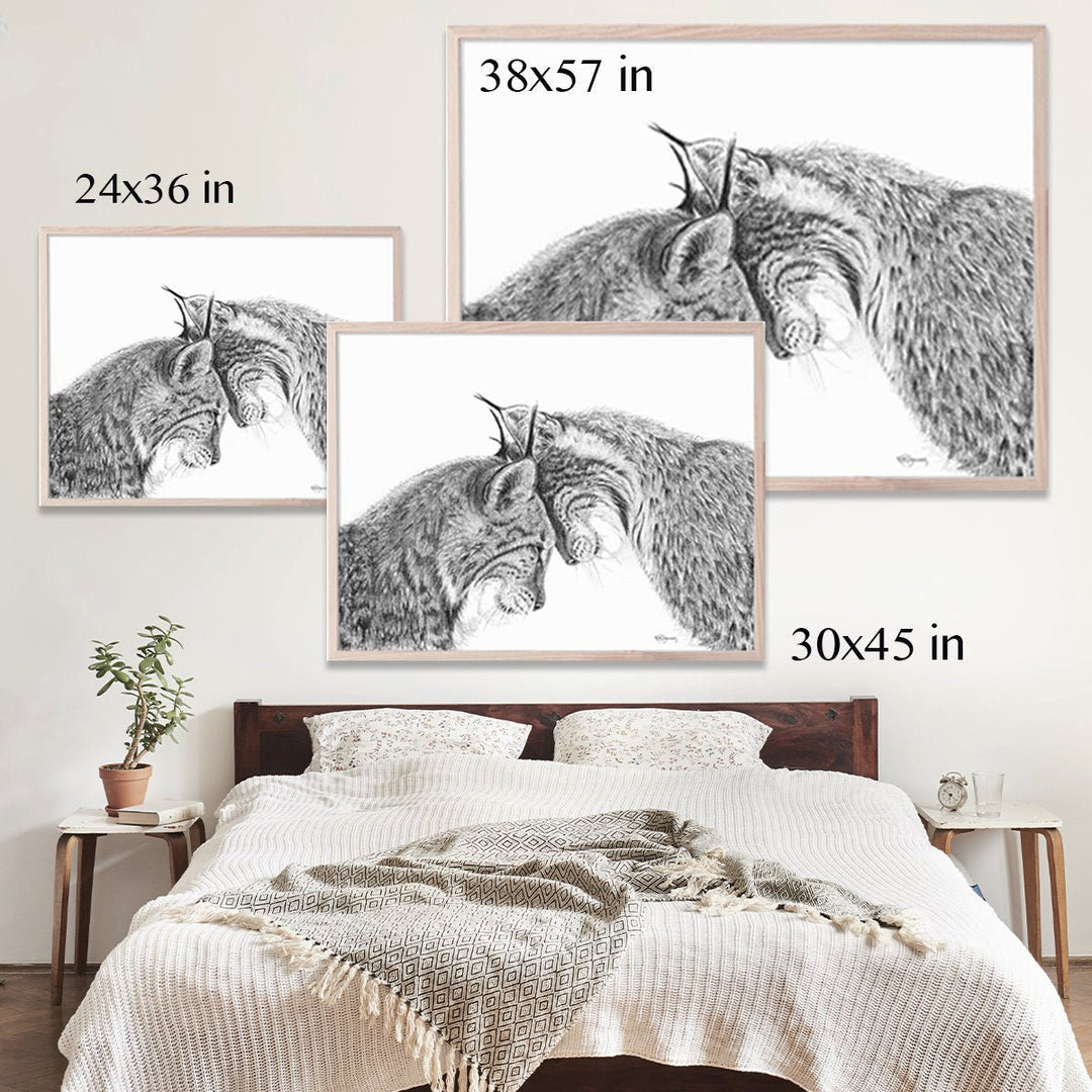 ORIGINAL ARTWORK - Tigers - Amur Tigers - From the Zoo de Granby Collaboration - LE NID atelier