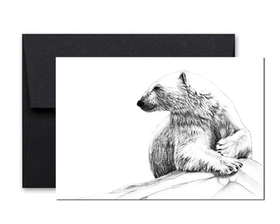 Polar Bear Smiling Greeting Card - LE NID atelier