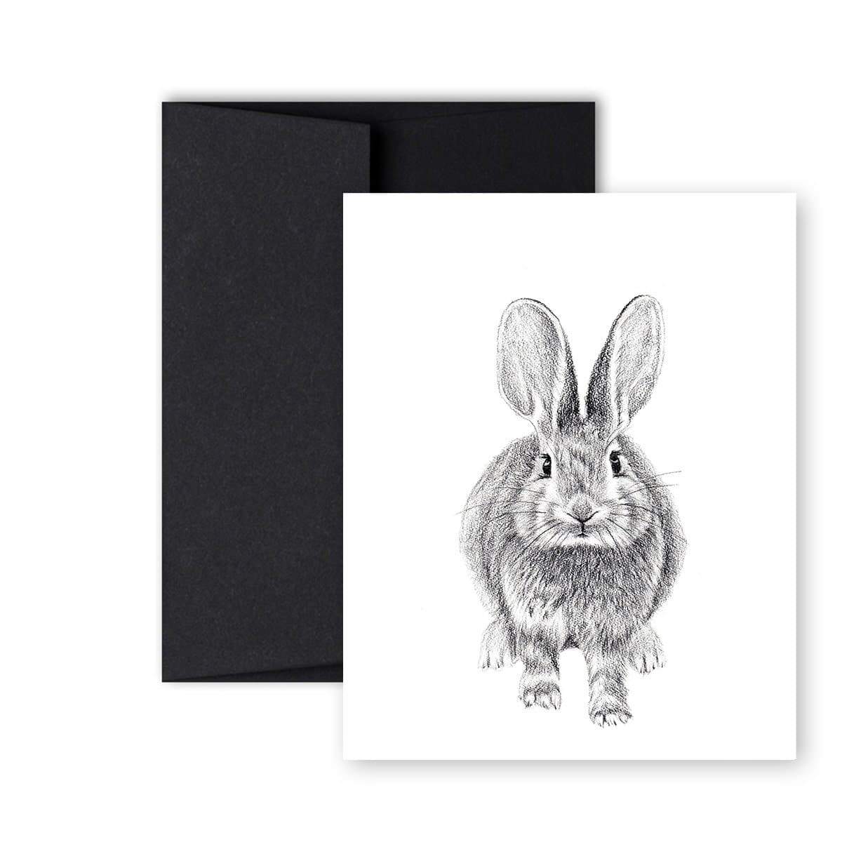 Rabbit front and back Greeting Card - LE NID atelier