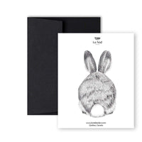 Rabbit front and back Greeting Card