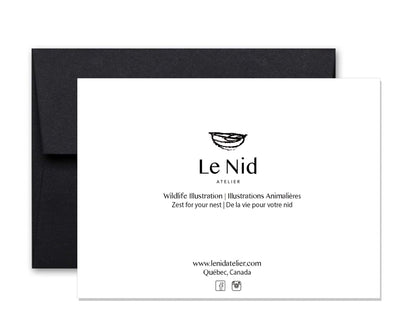 Red Panda greeting card - 25 % of profit go to La Fondation du Zoo de Granby - LE NID atelier