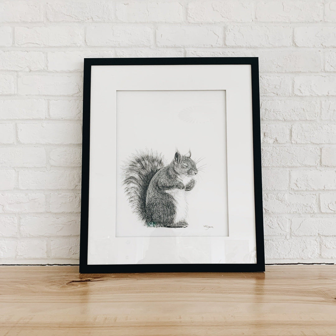 SOLD- Original Artwork - Sleeping Squirrel illustration - "Social Animal" Collection - LE NID atelier