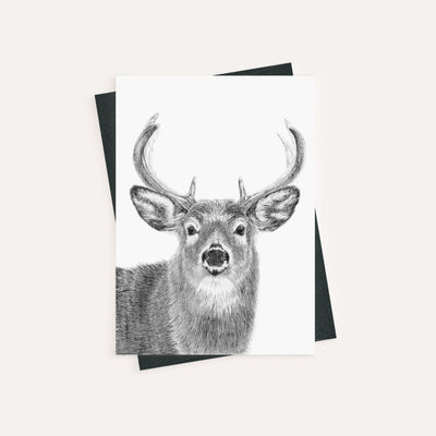 Stag - greeting card - LE NID atelier