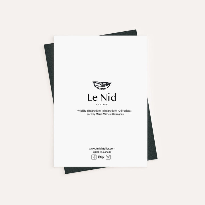Stag - greeting card - LE NID atelier