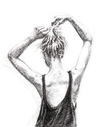 Taking Time - black and white art print