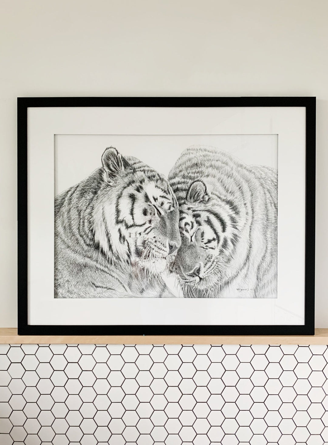 Tigers - Amur Tigers illustration - 25% of Profit go to La Fondation du Zoo de Granby - LE NID atelier